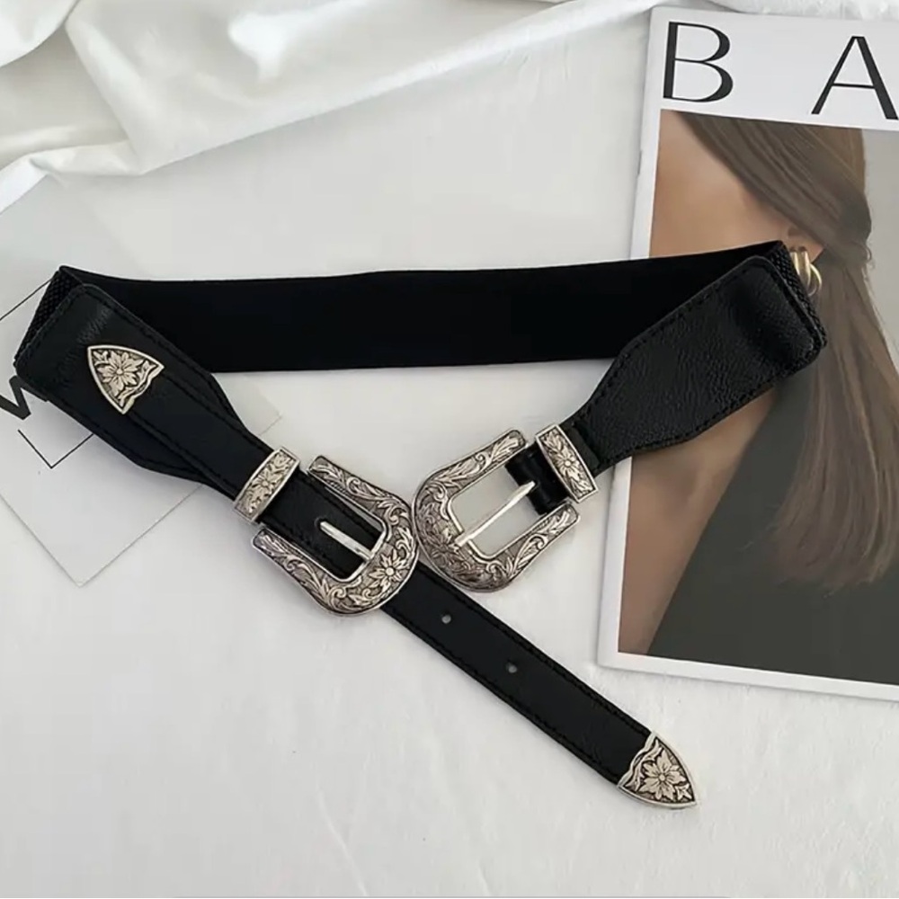 Western Festival Boho Stretch Belt - Picture 1 of 6